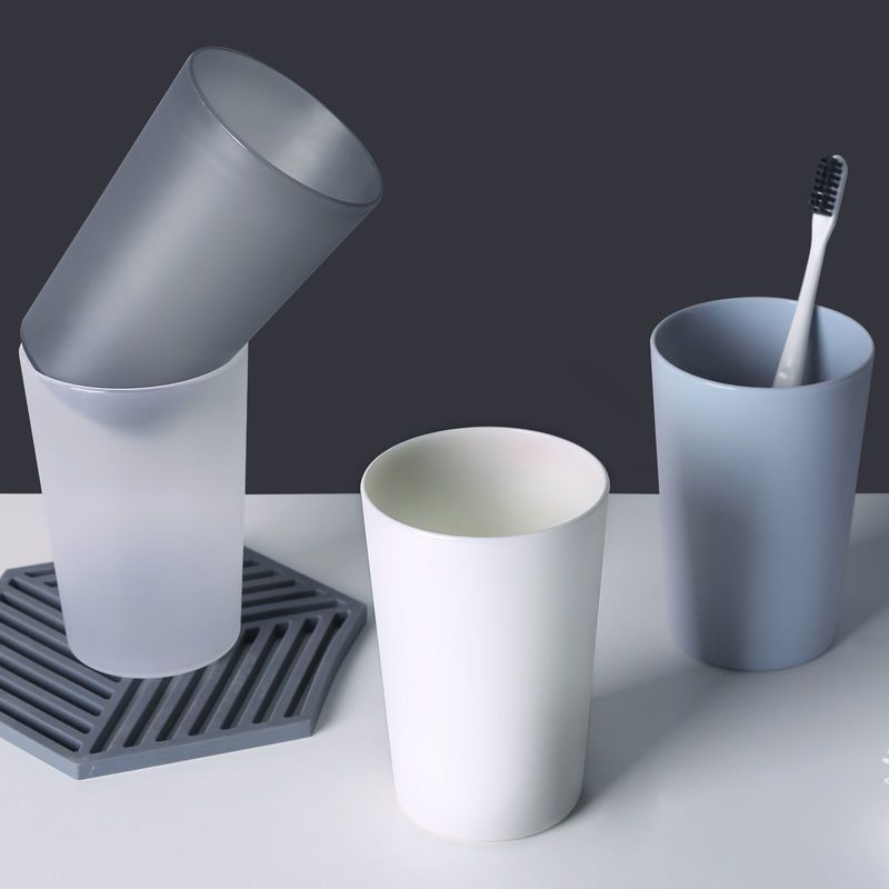 Household Gargle Cup Simple Brushing and Washing Cup Children's Couple Plastic Cup Creative Tooth Cup Portable Student Teeth Cup