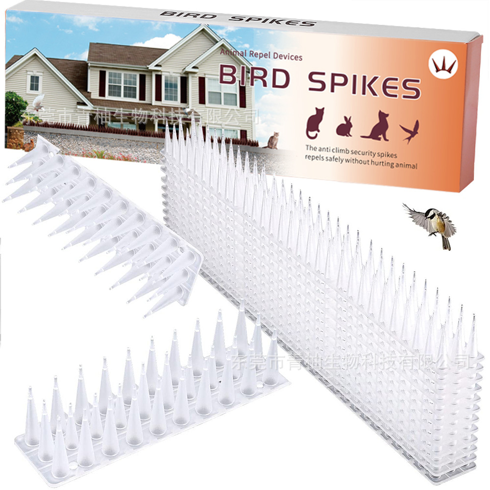 Антикотовые шипы, 12 цветных коробок в белом пластиковом исполнении, уличные шипы для отпугивания птиц, антиптицы для оборудования