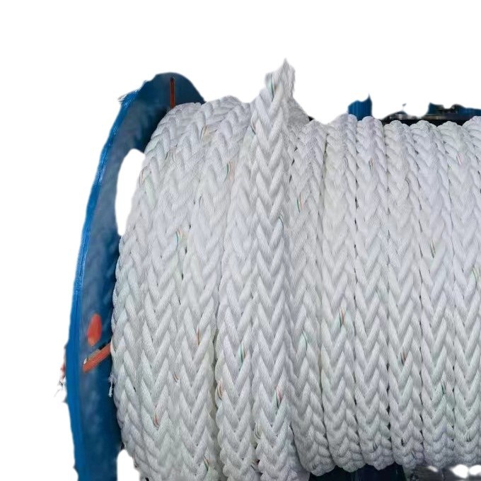Manufacturers produce high-strength marine cables 406080mm eight-strand polypropylene polyester nylon polymer marine cables