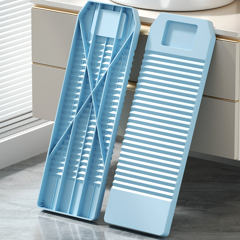 Old-fashioned Washing Board Household PP Washing Board Plastic Kneeling with Slot Punishment Large and Small Dormitory Washing Board