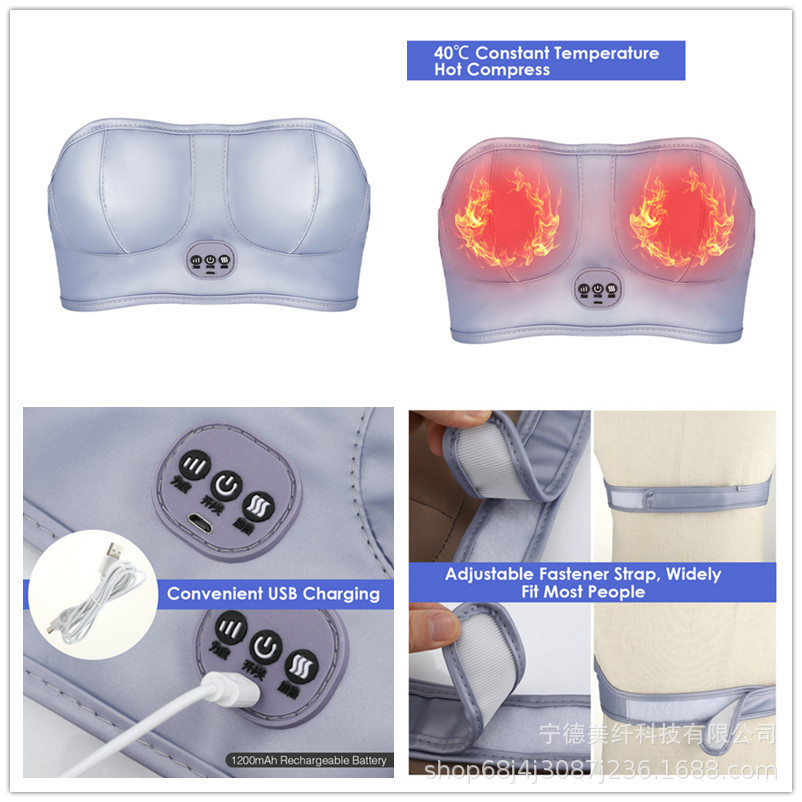 chest massager breast chest massage instrument massage bra