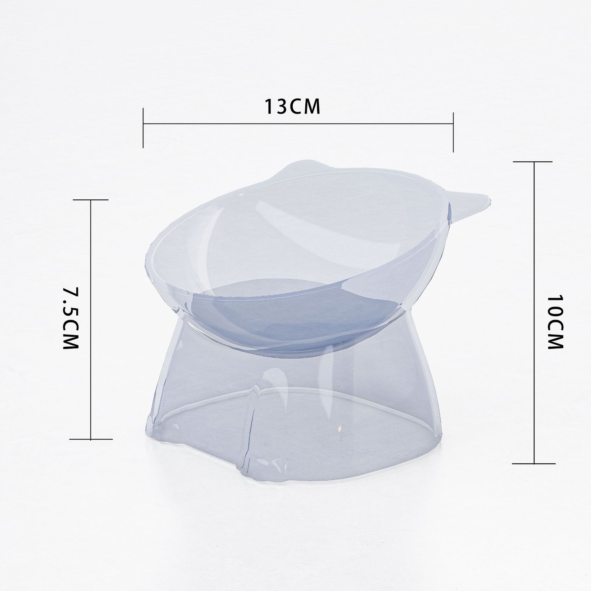 New high foot tilt water food integrated cat bowl cartoon neck protection anti-knock cat dog bowl pet supplies factory outlet