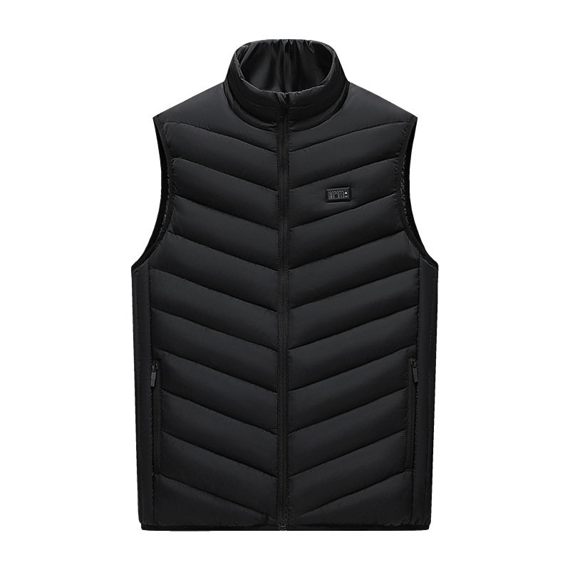 Cross-border New Heating Vest with Vertical Collar for Lovers Heating Vest for Men and Women Can Wear Plus Size Intelligent Warm Clothes