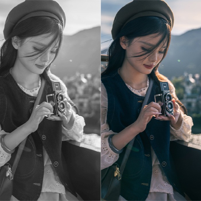 New Chuzhao Double-Reverse Graduation Season Video Gift Hand-Cranked Science Exchange Student Camera Retro Birthday Gift