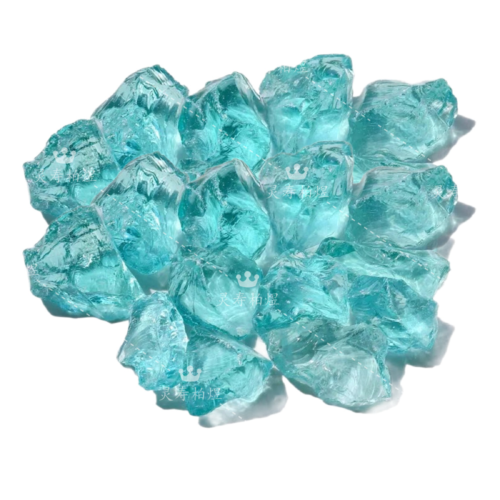 Stream, River, Small River, Glass Block, Glass Stone, Stream Landscaping, Decorative Glass Stone, Transparent Glass Block