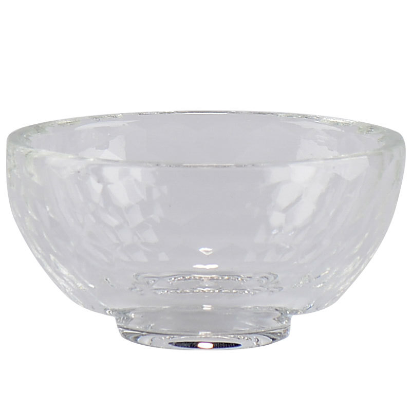 White Crystal Bowl Heat Resistant Transparent Mini Small Glass Eight for Home Buddha Water Supply Cup for Buddha