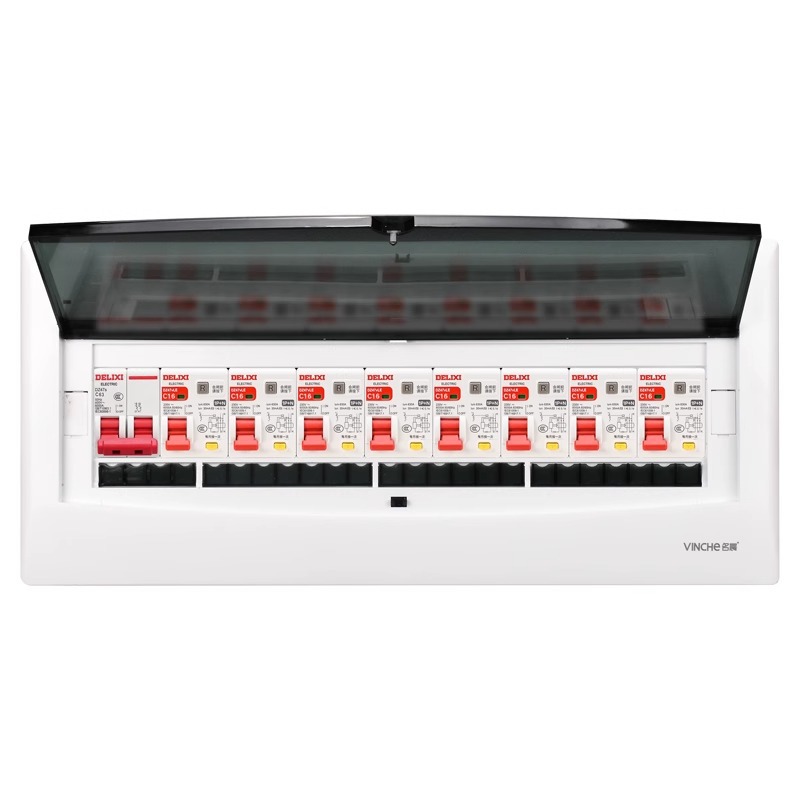 New Lighting Distribution Box Complete Set Household Air Switch Box with Leakage Protection and Leakage Protection