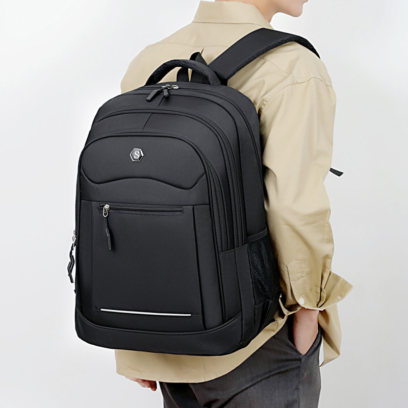 Business Backpack Men's New Large-Capacity Fashion Computer Bag Men's and Women's Casual Junior High School Student Outing Backpack