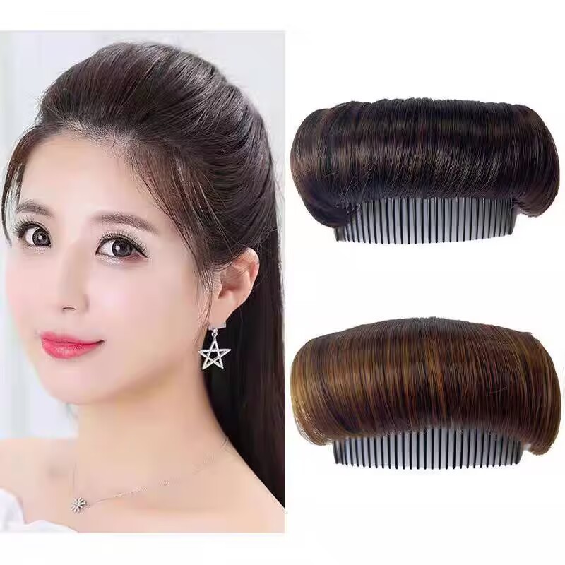 Hair Pad Magic Tool for Increasing Bangs, Adding Volume to the Crown, Invisible Hair Root Pads, Crown Hair Comb, and High Hair Clips for the Back of the Head