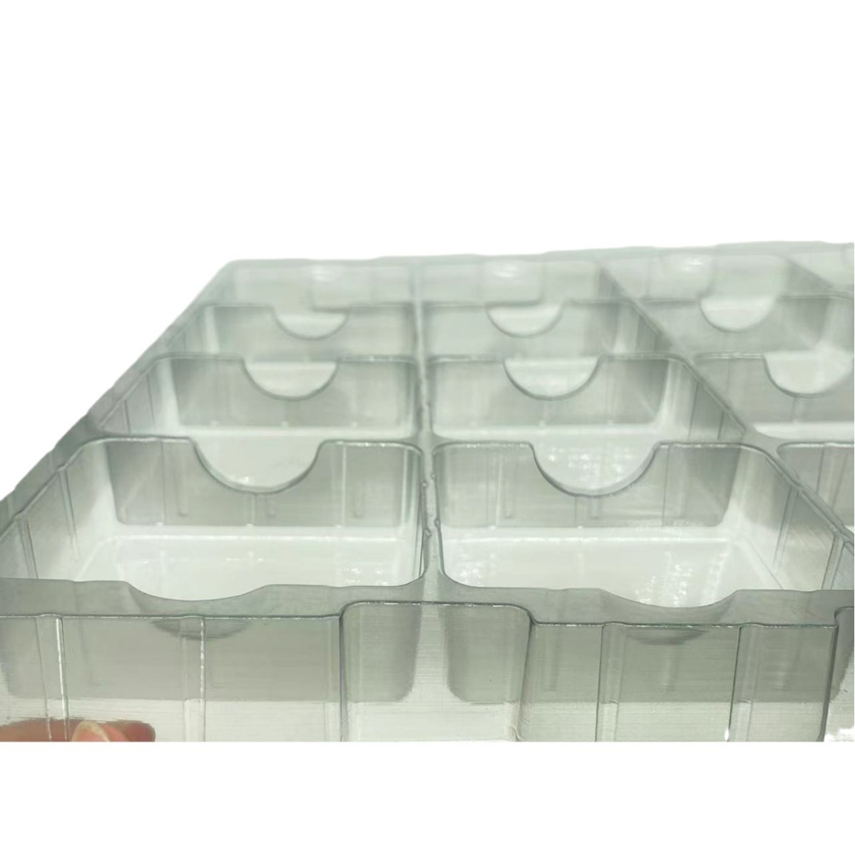 Factory wholesale transparent blister tray plastic lined packaging box scratch-resistant antistatic PVC mobile phone inner holder