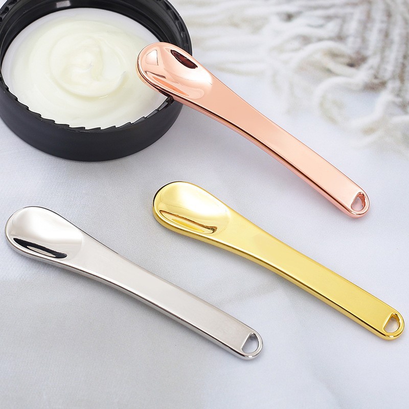 Factory Direct Sales Zinc Alloy Face Cream Spoon Beauty Skin Care Massage Eye Cream Spoon Metal Beauty Eye Cream Scoop