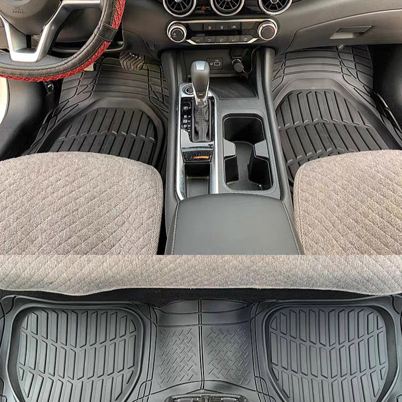 Car mats plastic waterproof and tailorable universal easy-to-clean four-season non-slip mats car environmentally friendly and tasteless wholesale