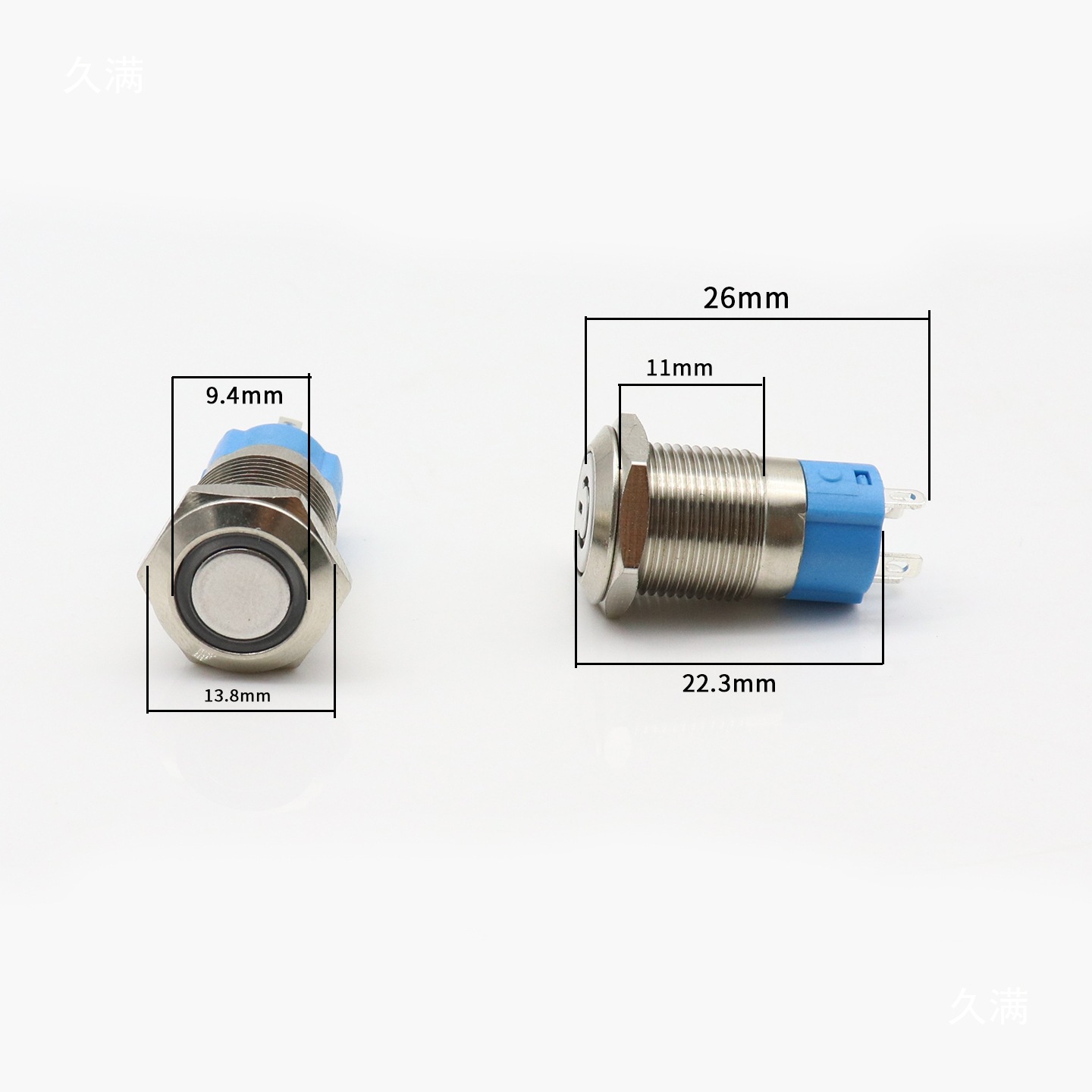 12mm Metal Button 12mm Self-Locking Button with Light Led Power Button DIY Modified Start Button Switch