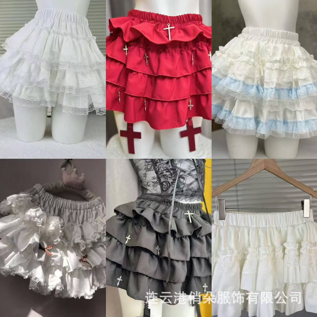 Юбка Qiao Duo Pure Desire Sweet Puffy Cake, маленькая, высокая талия, стройнящая, кружевная, балетная, свободная, полупрозрачная