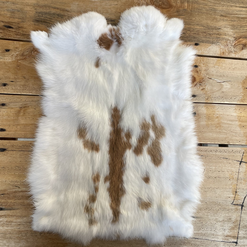 Rabbit Fur DIY Clothing Fur Raw Material Rabbit Fur Turf Color Cyan White Black Car Armrest Decoration Rabbit Hair