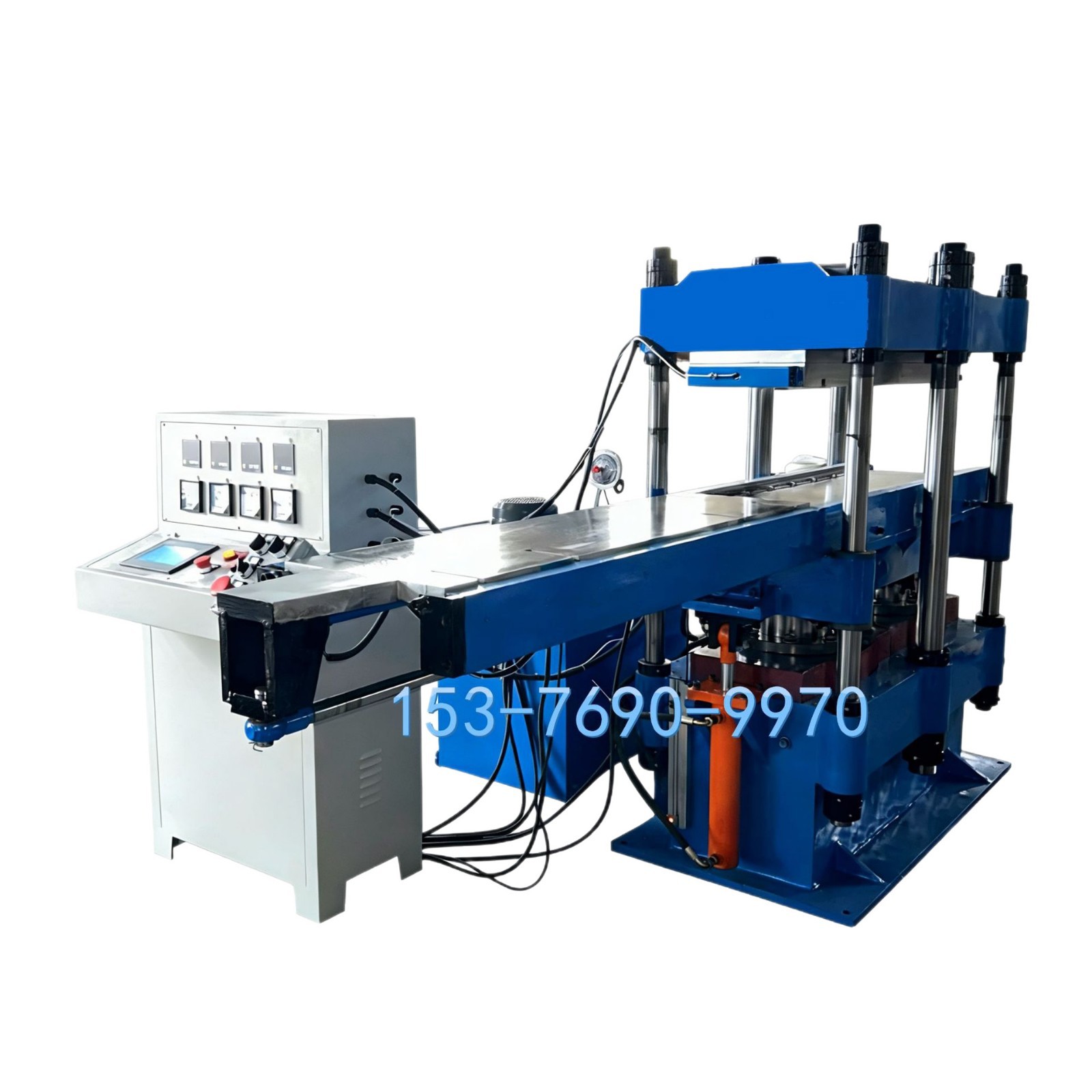 Factory Sales of Six-Column Fully Automatic Vulcanizer 100t Rubber Products Hot Press Fully Automatic Hydraulic Press Solid Manufacturer