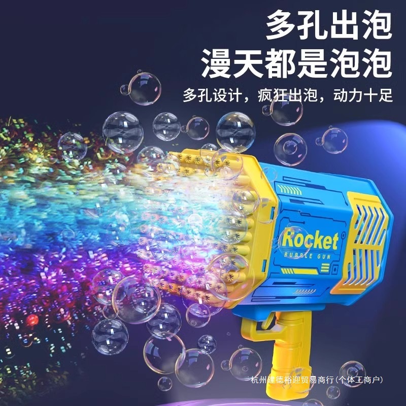 German Electric Bubble Machine Kidsren's Handheld Fireworks Gatling Gun Fully Automatic Internet Celebrity 2025 New Bubble Machine