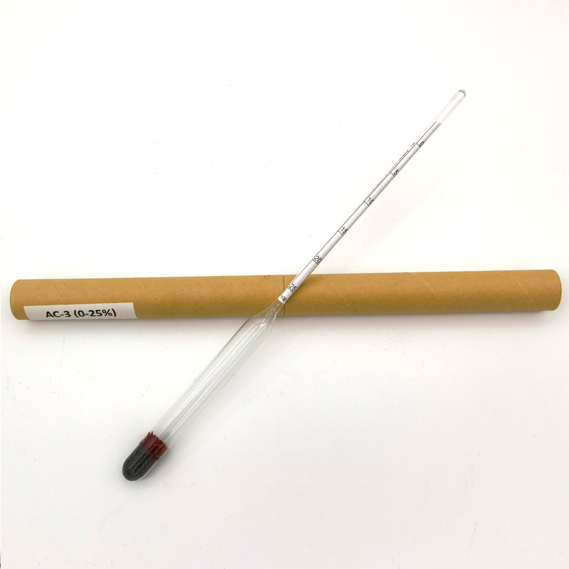 Glass sugar meter 0-25 beer meter sugar meter density meter brewed wine sugar meter gravity meter