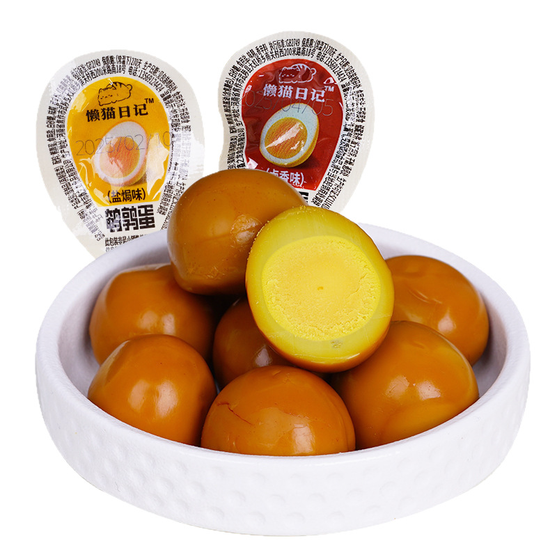 Salt-Baked Quail Eggs, Braised Eggs, Small Packages, Late Night Snacks, Ready-To-Eat Snacks, Snacks, Snacks, High-Protein Braised Flavor