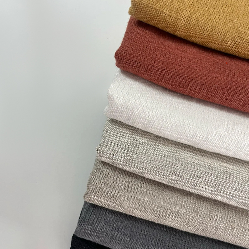 9 Pieces of Pure Hemp Fabric, Thickeneded and Washed, Extra Wide Hemp Fabric, Suitable for Autumn and Winter Pants Fabrics, Ready for Wholesale