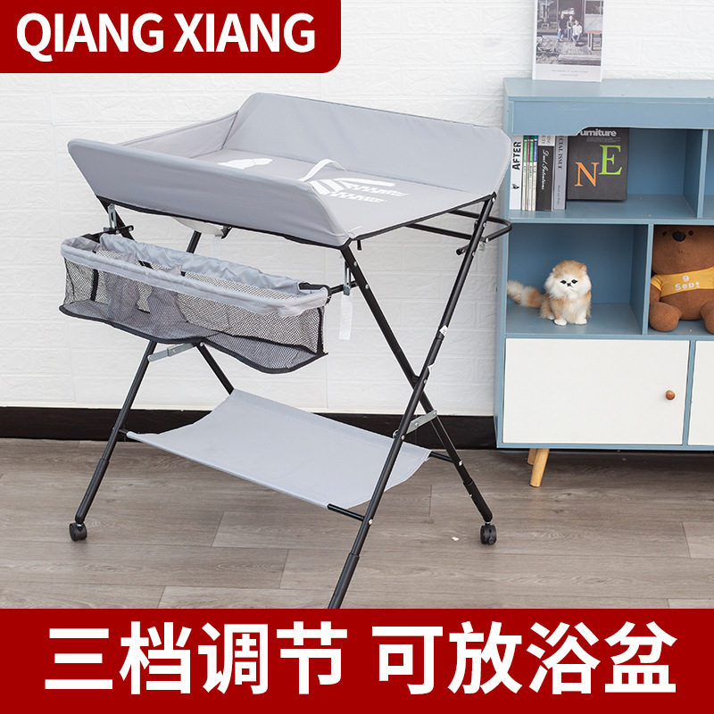 Baby Changing Nappy Changing Table Baby Care Table Newborn Massage Touch Table Crib Foldable Multifunctional