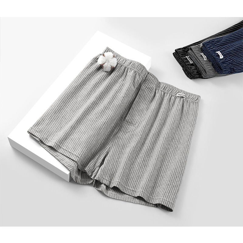 Loose Men's Boxer Shorts, Comfortable Plus-Size Boxer Briefs for Big Guys, Home Comfort Sleepwear