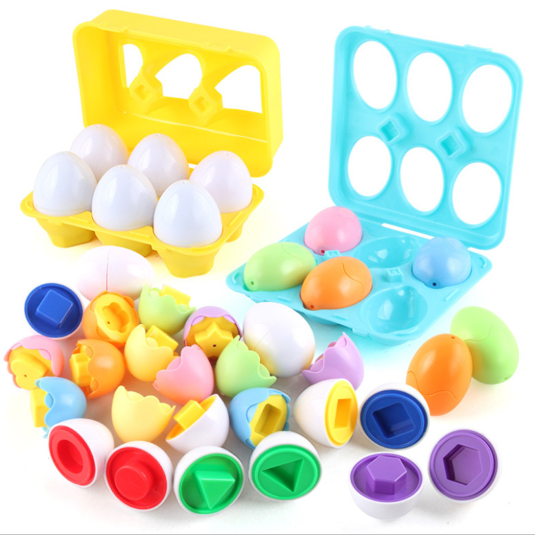 Children's Early Education Boxed Smart Egg Twisted Egg Shape Digital Color Pairing Advanced Training Cross-border Toys