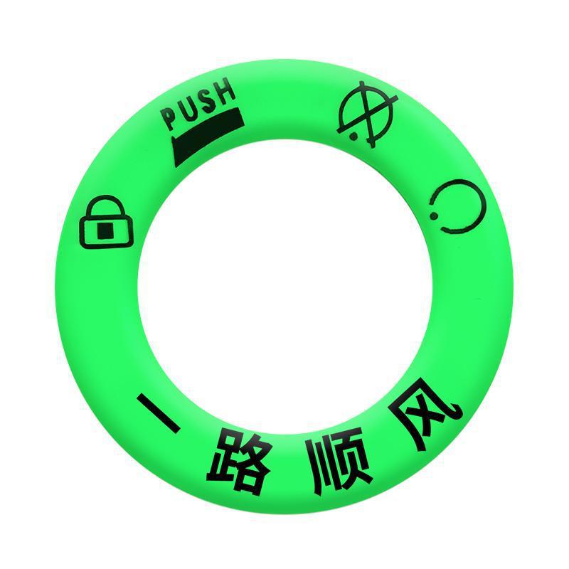 Electric Vehicle Luminous Key Ring Sticker Super Bright Waterproof Keyhole Fluorescent Sticker Reflective Motorcycle Decoration Luminous Ring