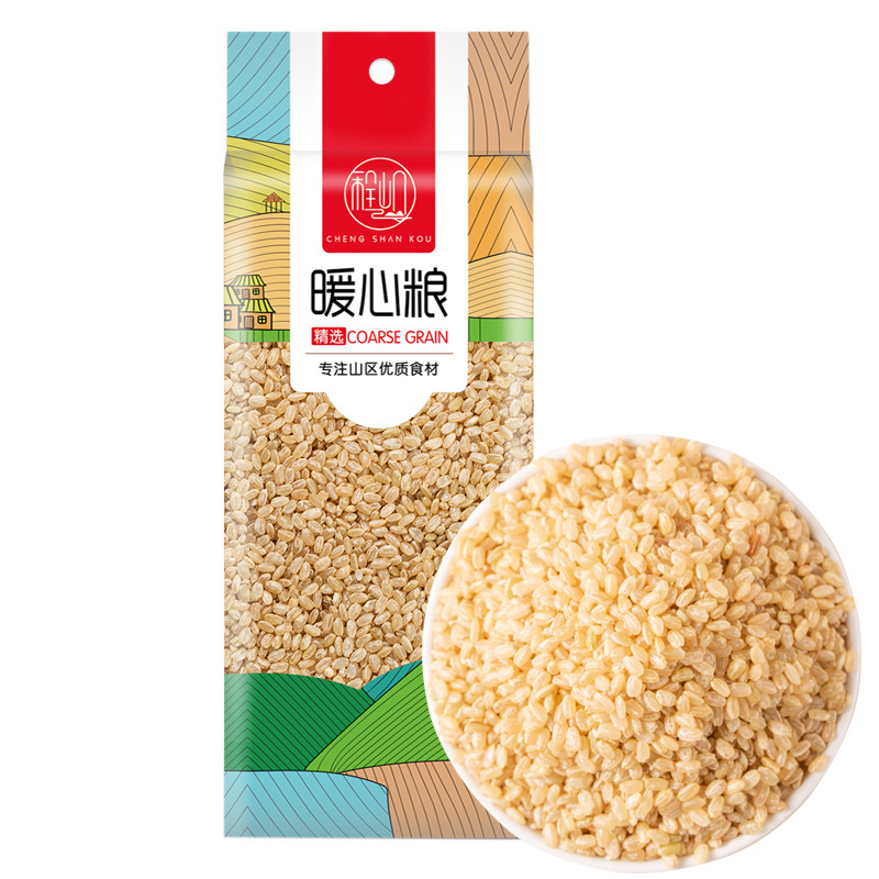 Cheng Shankou New Brown Rice Grain Brown Rice Grain Rice Whole Grain Rice Whole Germ Xuan Rice Live Fitness Reduces Coarse Grain Fat