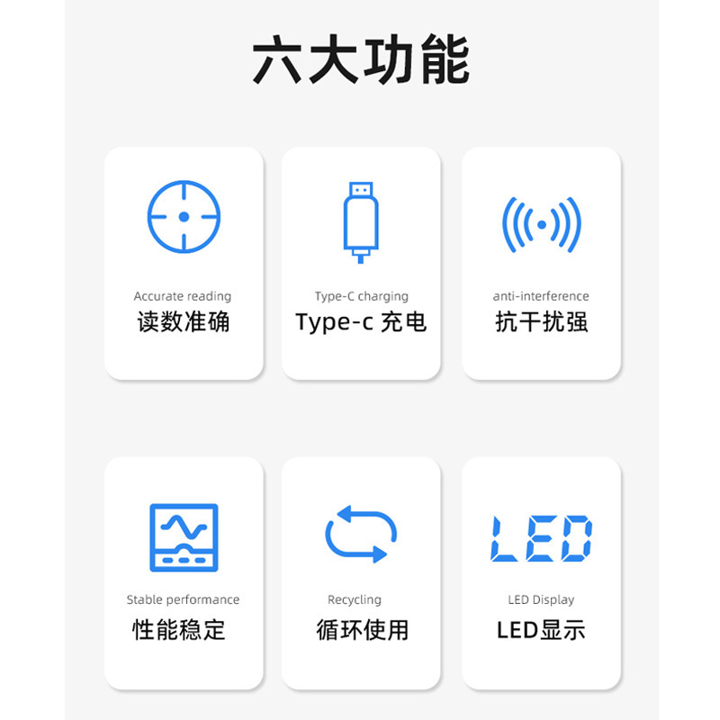 Portable Alcohol Tester Concentration Detector Rechargeable Alcohol Tester for Drunk Driving Alcoholtester High-Precision Battery