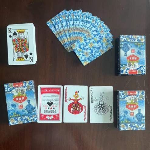 Chess and card room mahjong hall whole box 100 sets of playing cards genuine goods wuyi simple pack park special clearance wholesale foreign trade