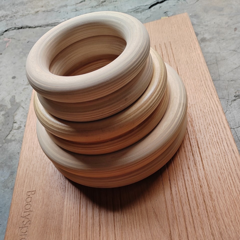 Оптовая продажа гимнастических спортивных колец, развлекательные деревянные кольца для детей