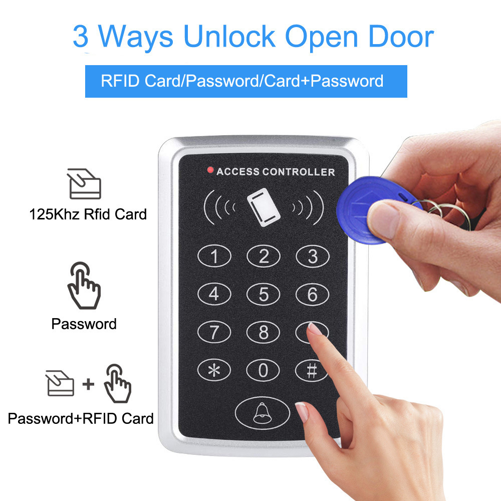 Swipe Card Password Access Control System All-In-One Idic Access Controller Digital Access Control Lock All-In-One Machine System Set