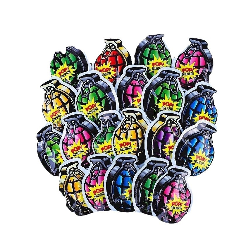 Simulation Automatic Inflatable Grenade Firecracker Inflatable Bag Self-Explosion Bag Ring Bag Trick Blind Box Children's Small Toys Wholesale