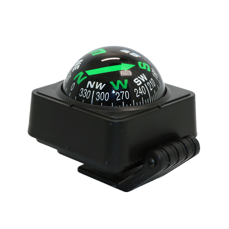 Outdoor Supplies Self-Driving Tour Car-Mounted Guide Ball Compass with Adjustable Angle Car Ornament Car-Mounted Compass