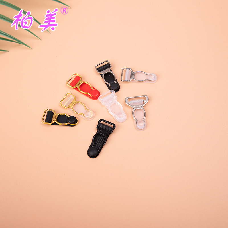 Underwear garter buckle 12MM plastic gourd buckle halter bra non-slip belt in stock wholesale adjustable buckle accessories