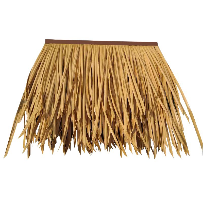 Double bird thatch factory direct sale simulation thatch wood roof simulation straw wholesale 50CM artificial plastic thatch