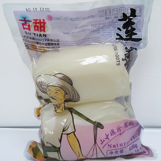 Вареные кусочки корня лотоса Гу Тянь 300г, ломтики корня лотоса, кубики корня лотоса, медовый корень лотоса, кубики корня лотоса