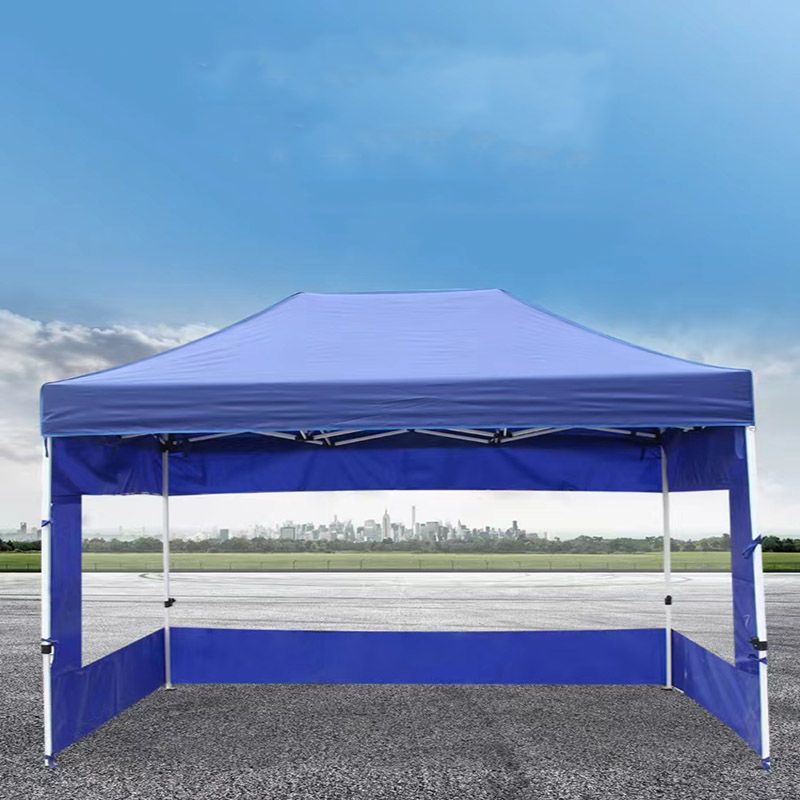Outdoor Tent Curtain Thickened Transparent Waterproof Enclosure Stall Four-Legged Umbrella Canopy Three-Sided Windproof Thermal Curtain