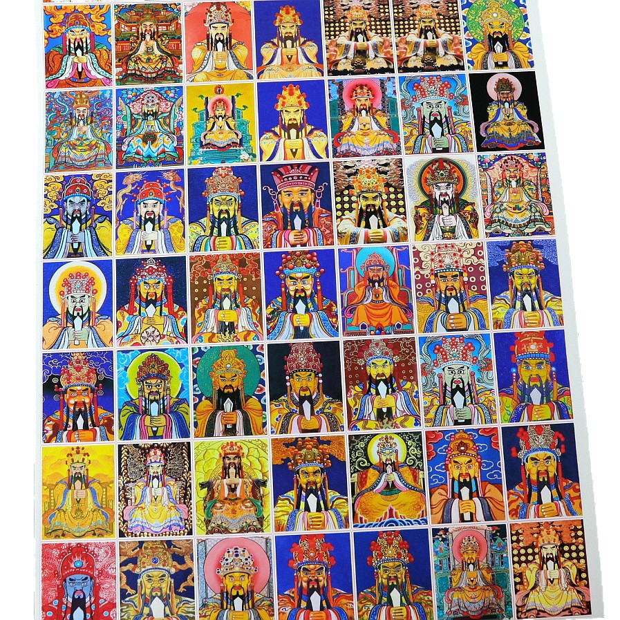 Customized Thangka Painting Core Wholesale Zakiram Wife Green Tara Big Black Day Optional Hand-Painted with Gold Painting