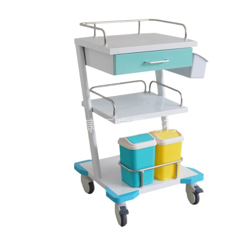 Steel-Plastic Instrument Cart, Multi-Functional Treatment Cart, Electric Knife Instrument Cart, Multi-Layer Treatment Cart, Mobile Instrument Cart