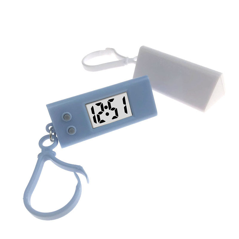 Portable Small Keychain Watch Digital Mute Student Examination Learning Electronic Clock Mini Small Pendant Electronic Pendant