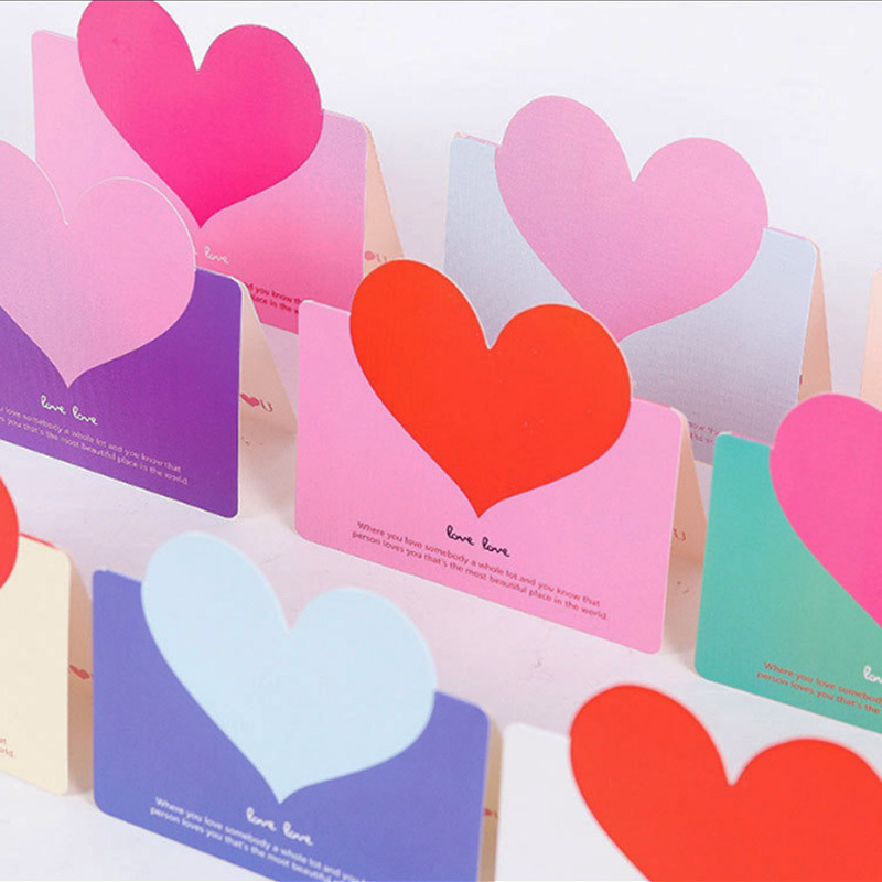 Cross-Border K-Style Creative Universal Love Greeting Card Thanksgiving Blessing Message Card Holiday Birthday Flower Shop Flower Small Gift