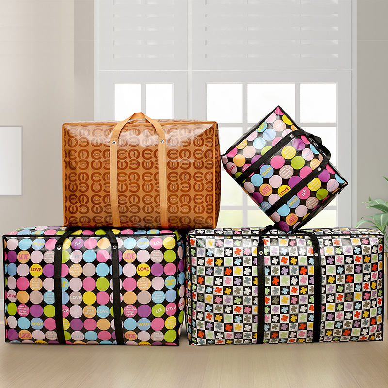 Сумка для переезда, плетёная сумка для хранения одеял, нейлоновая, утолщённая, портативная, большая ёмкость, сумка для упаковки, дюфел-сумка