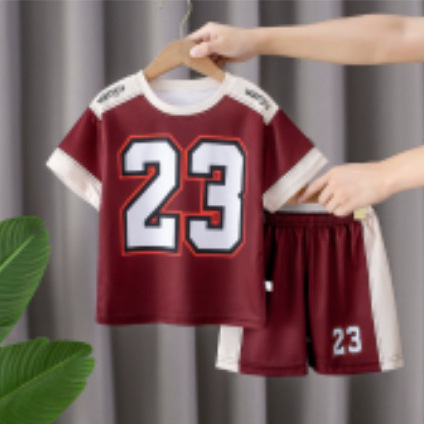 Летний спортивный костюм для девочек, новая летняя одежда 2025 года, джинсовые шорты для девочек среднего и большого размера, спортивная футболка с коротким рукавом