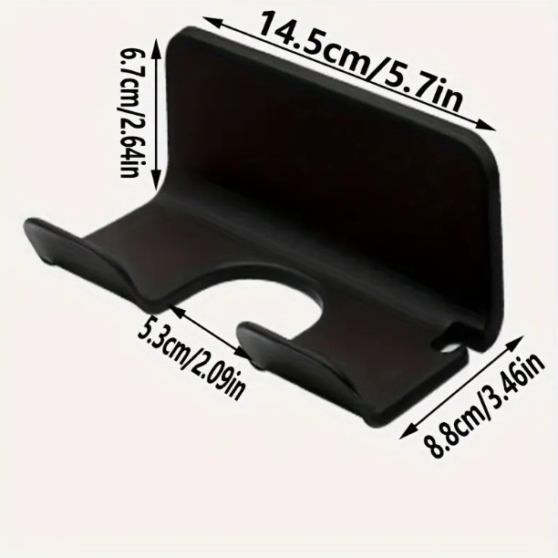 Держатель для фена японский белый простой для ванной подходит для различных типов фенов без следов