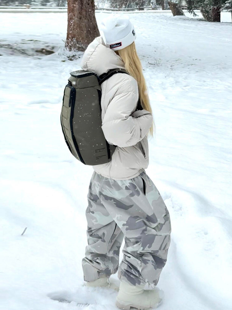 Women's Ski Pants Single Board Double Board Men's Waterproof Windproof Loose Fleece Warm Ski Suit Pants Two-Piece Set