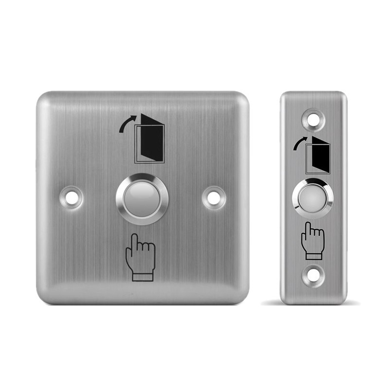 Access control switch exit button stainless steel panel narrow strip access control electric lock switch access control system button reset