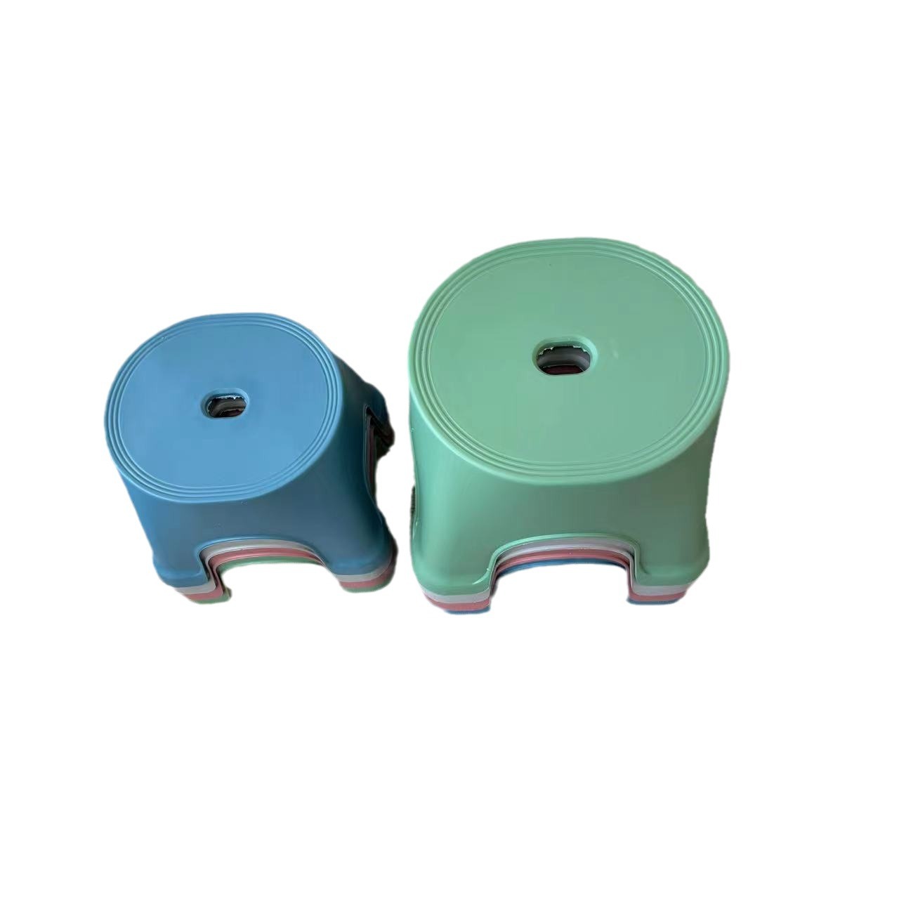 Thickened ingot stool bathroom stool adult non-slip foot plastic stool bath short stool children's stool