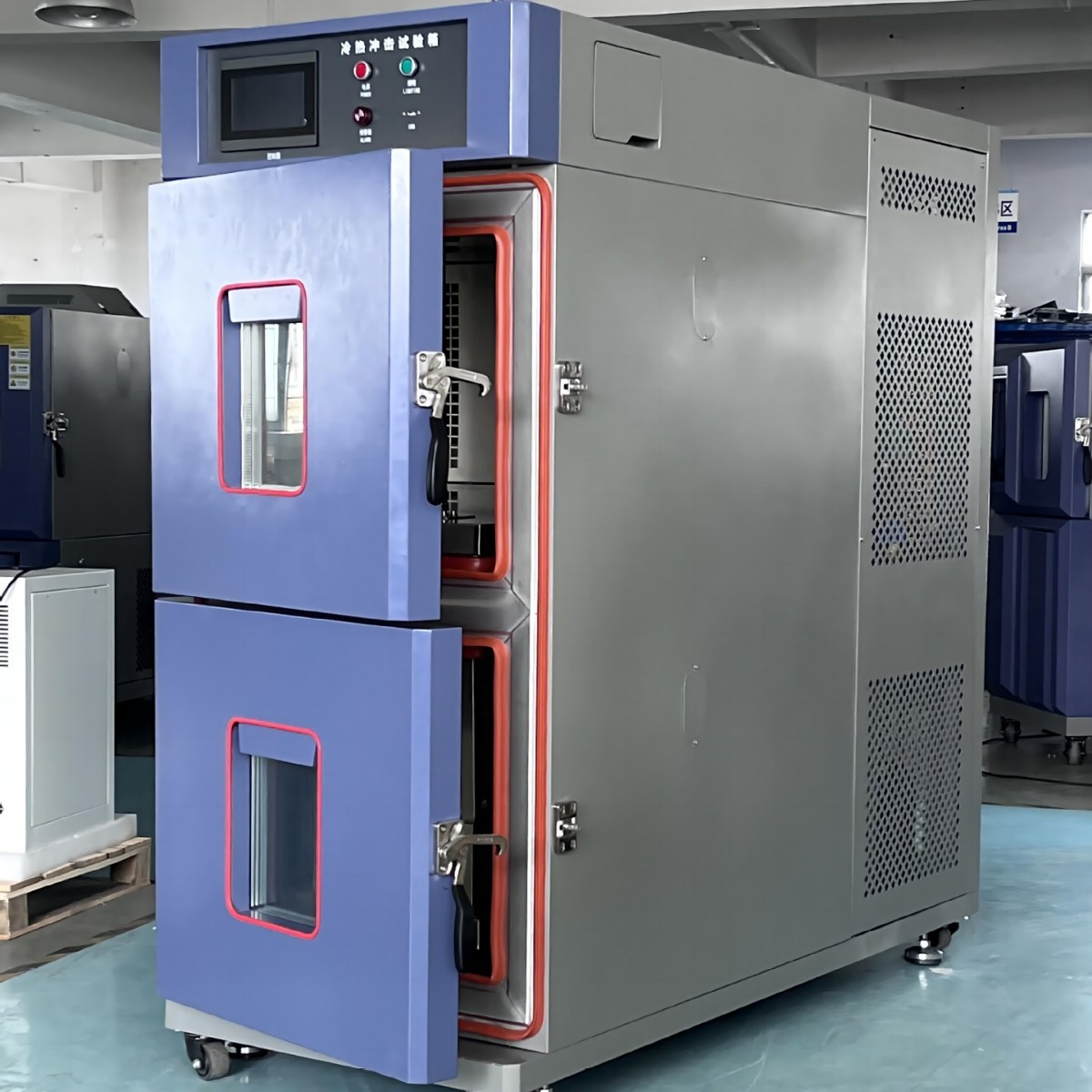 Hot and Cold Shock Test Chamber, High and Low Temperature Test Chamber, Programmable Operation, Rapid Temperature Change Cycle Test